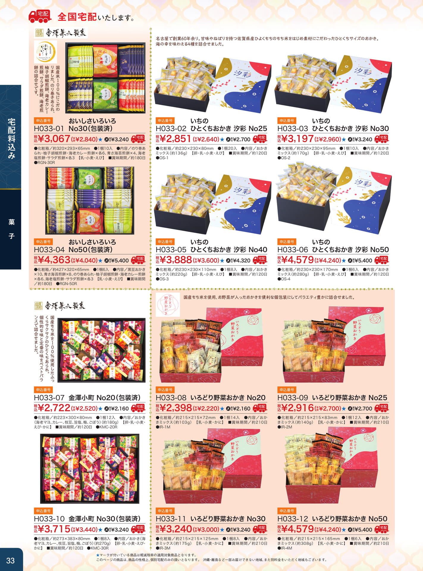 菓子（34ページ目）