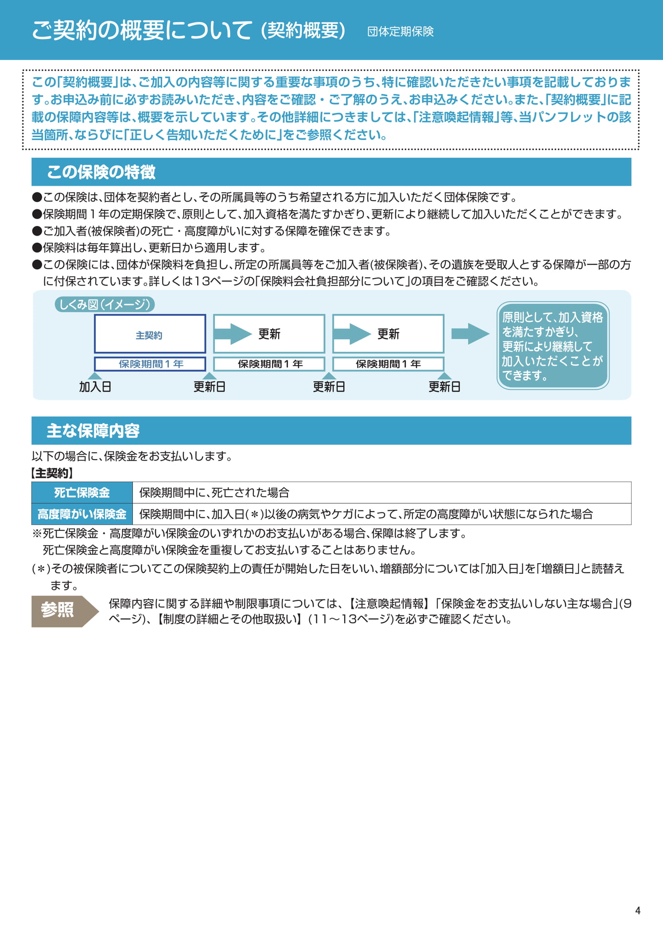 ご契約の概要について(5ページ目)