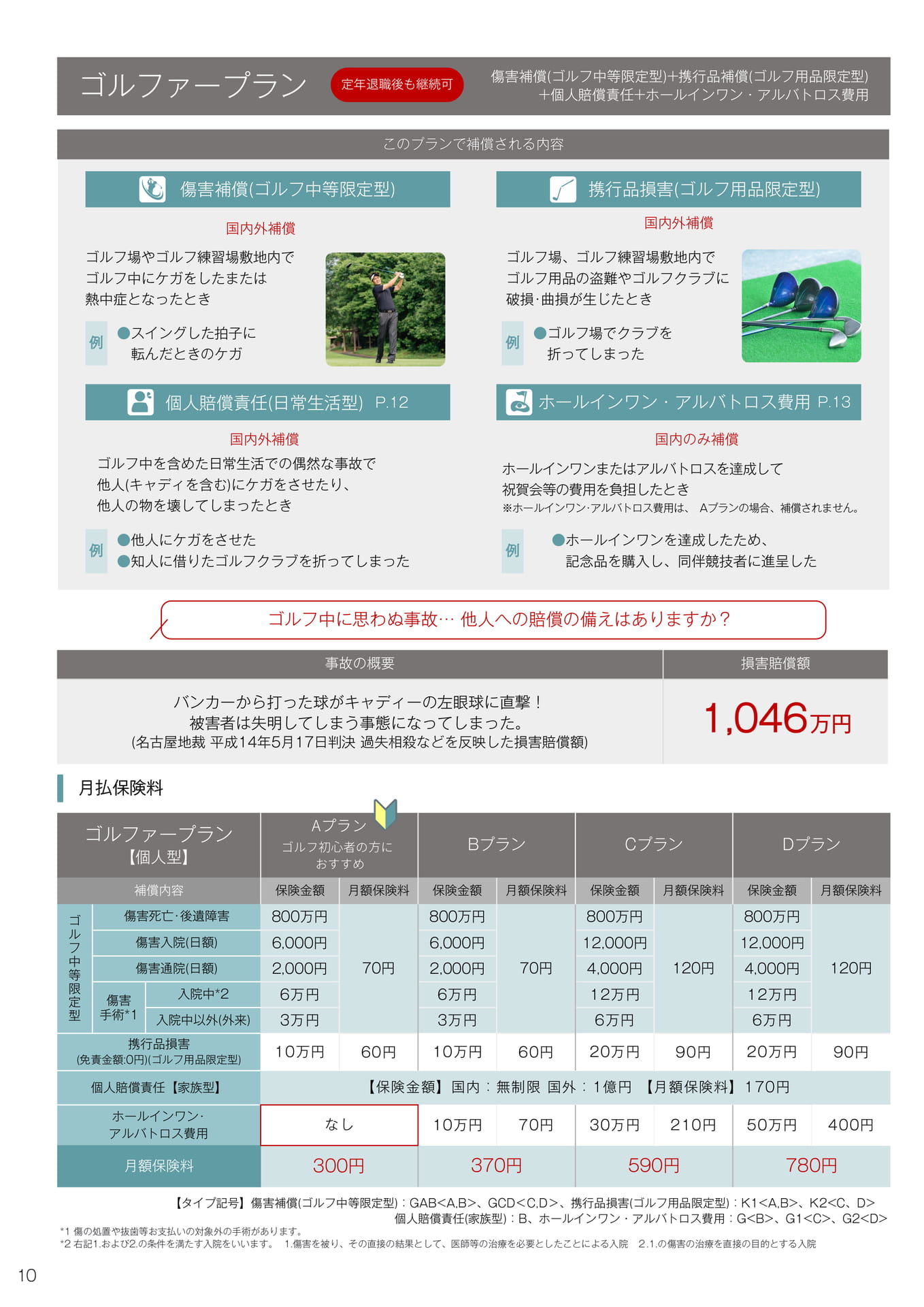 ゴルファープラン（10ページ目）