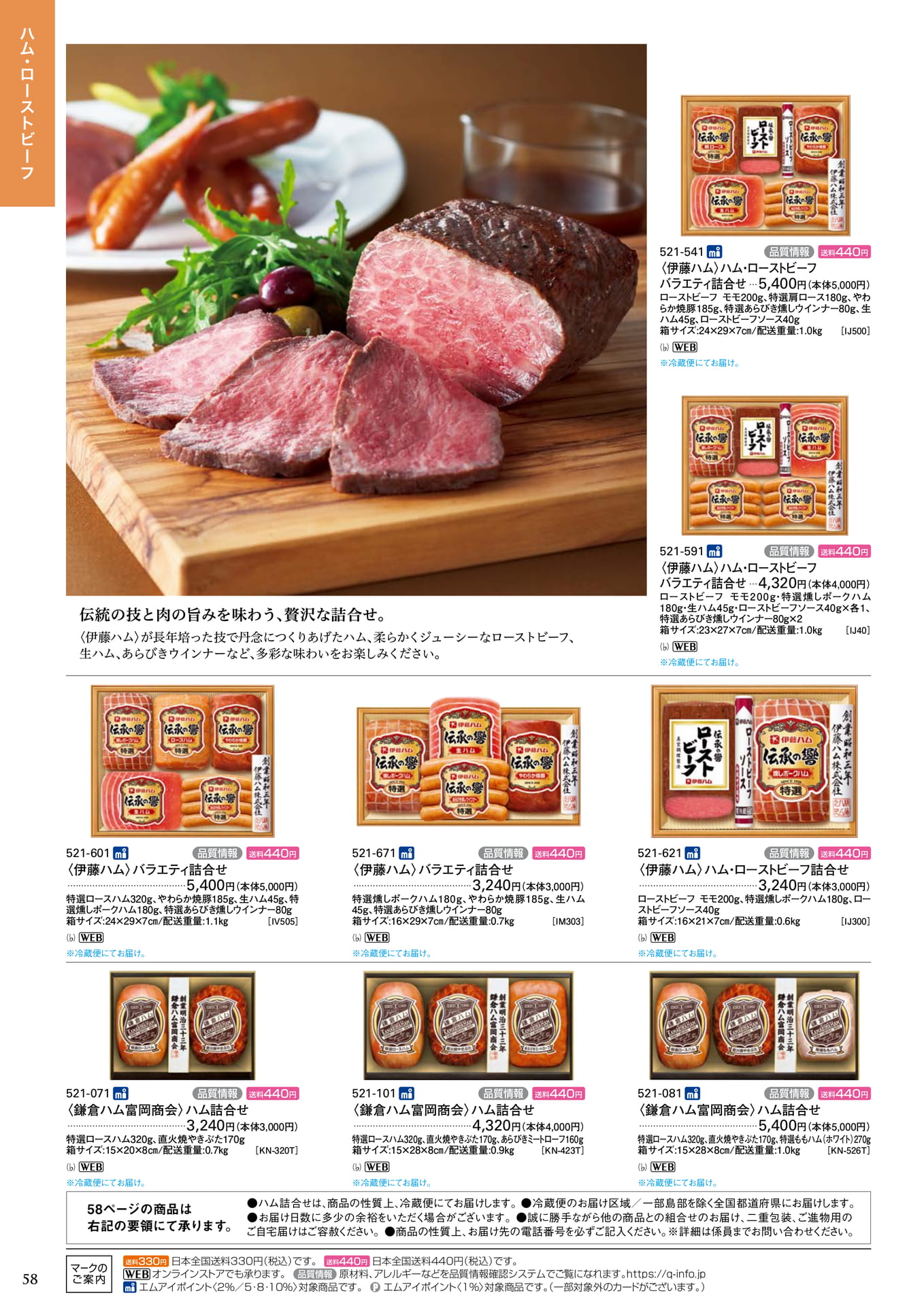 ハム・ローストビーフ(60ページ目)