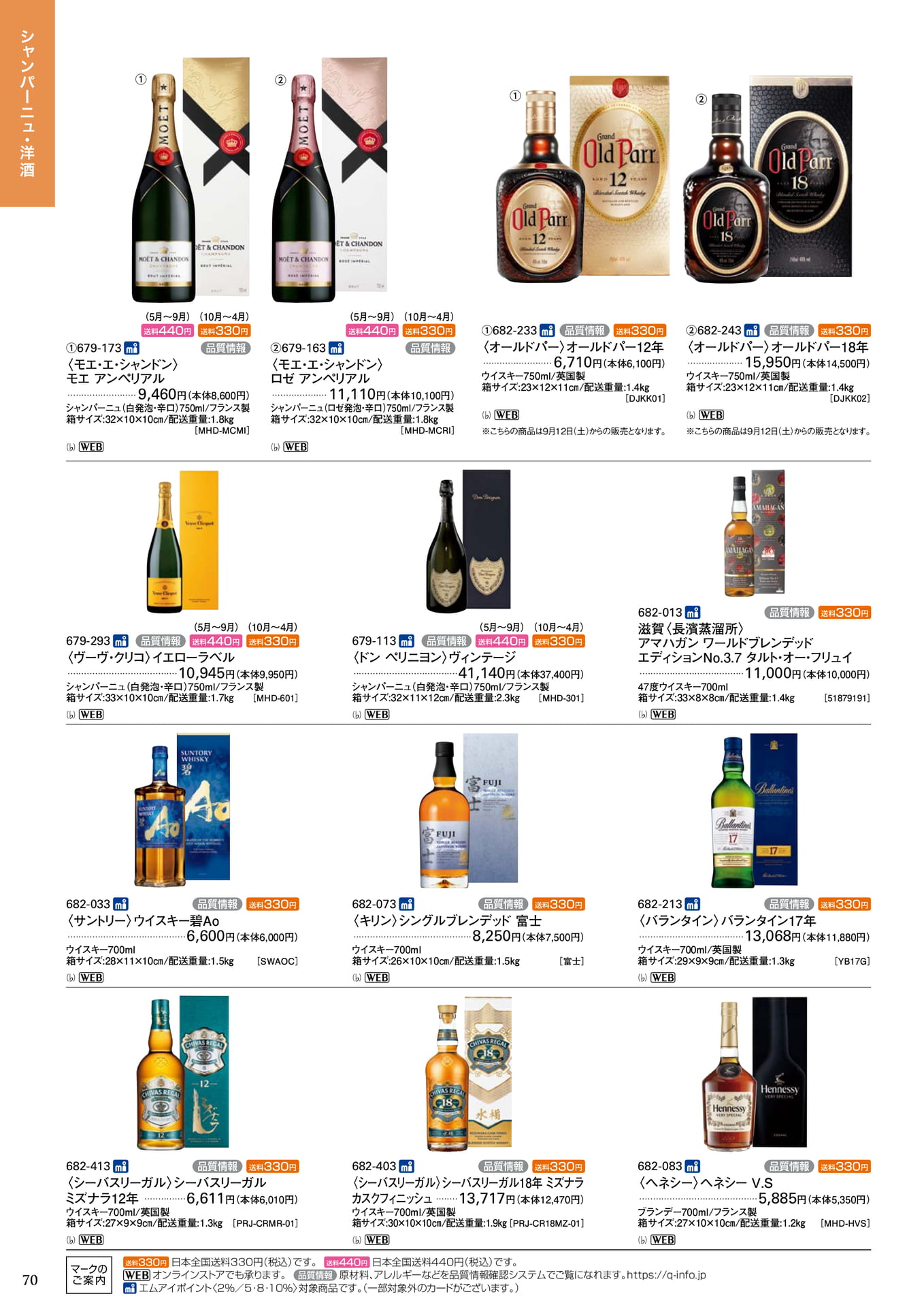 シャンパーニュ・洋酒(72ページ目)