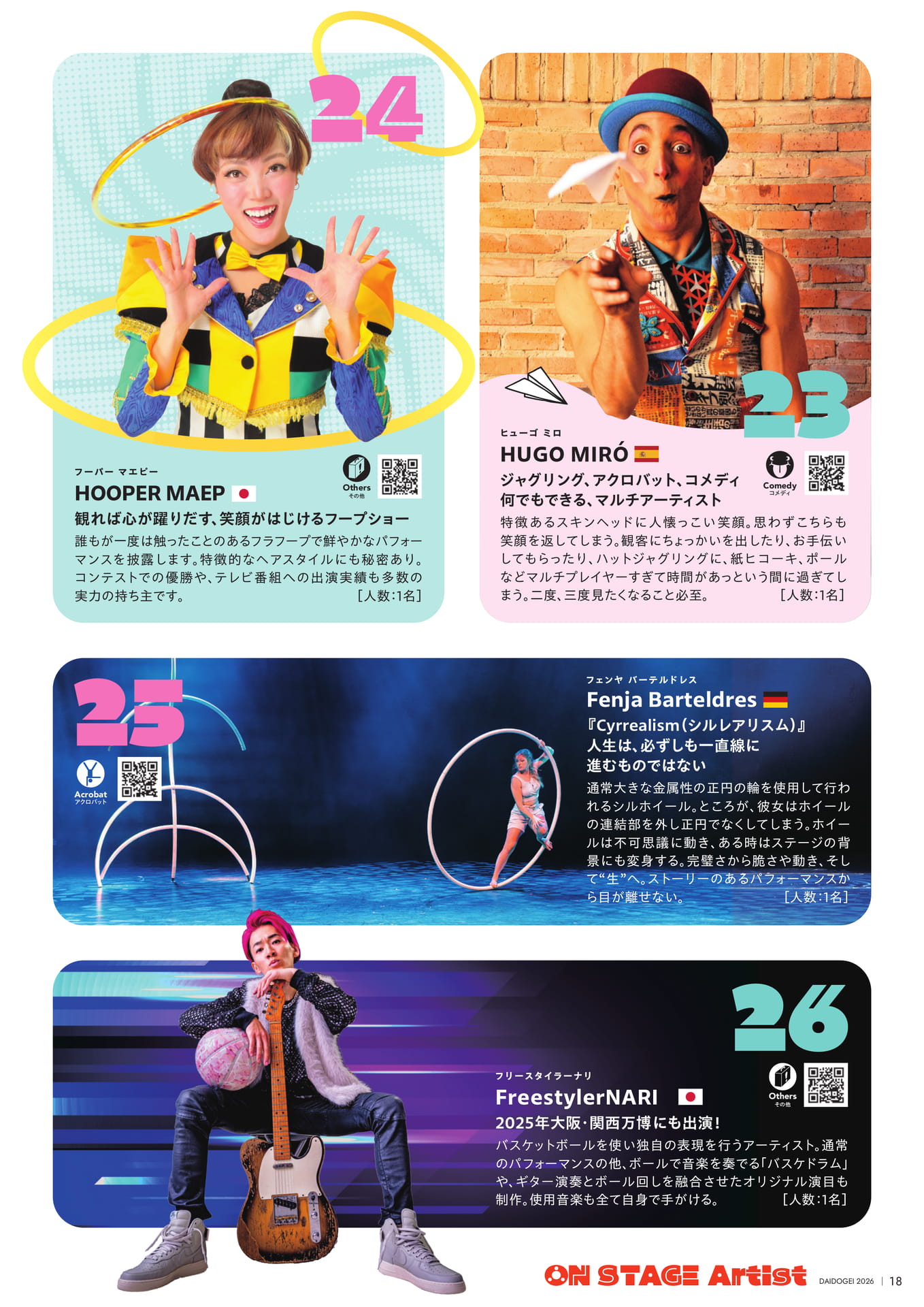 出演アーティスト（20ページ目）