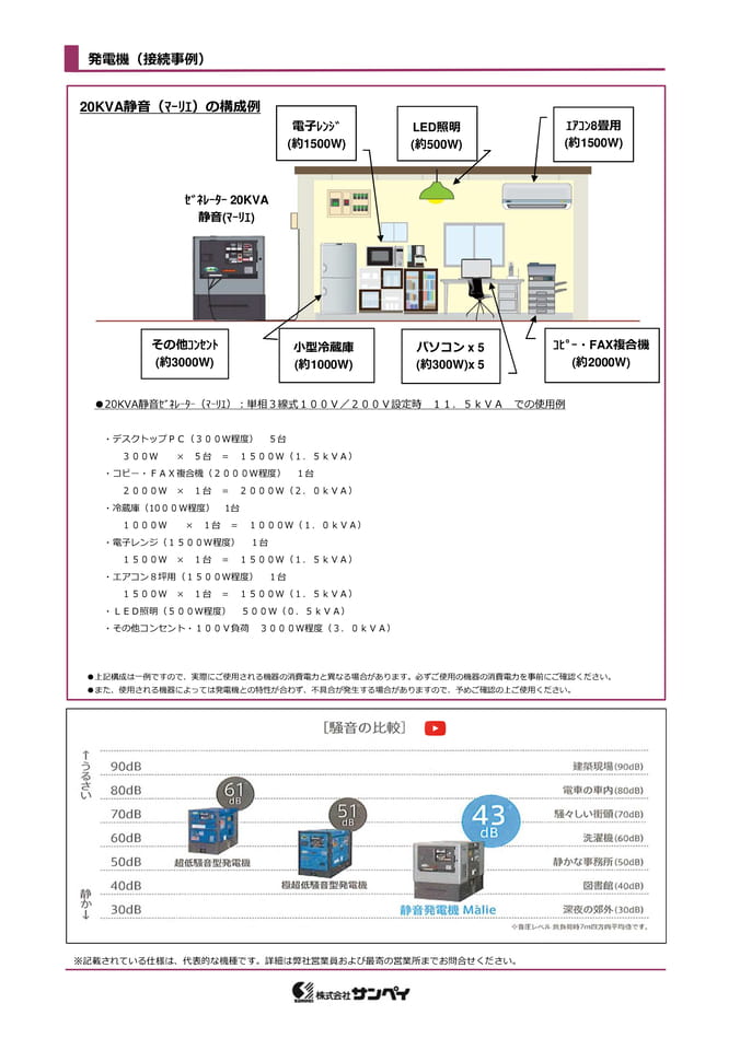 発電機（接続事例）（66ページ目）