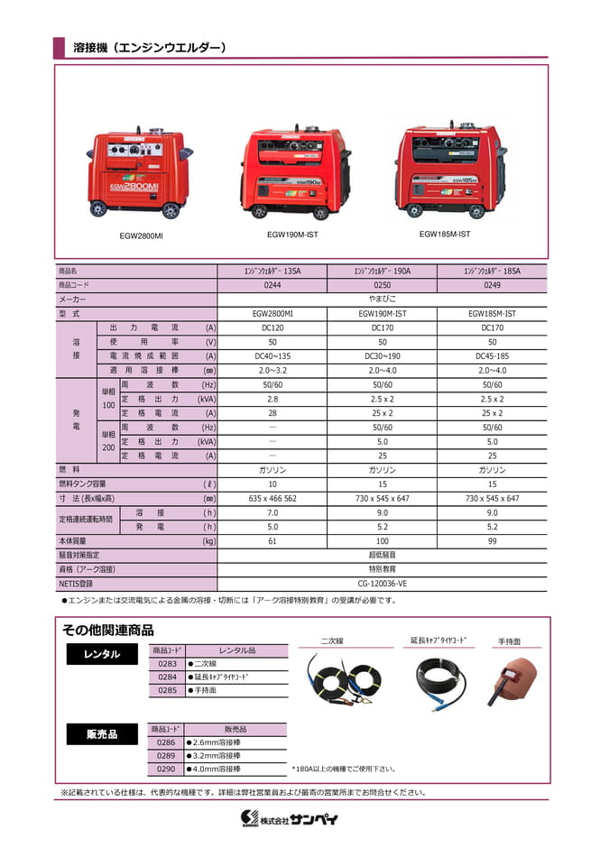 溶接機（67ページ目）