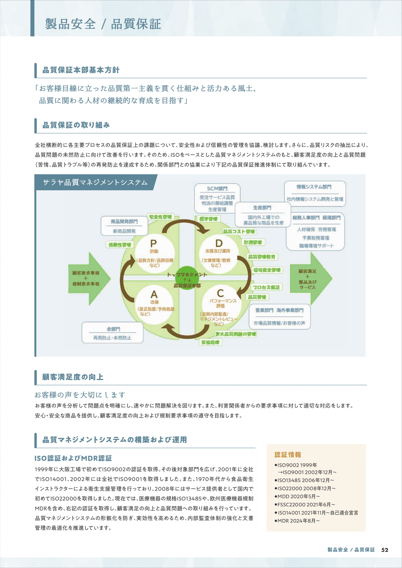 品質保証の取り組み(53ページ目)