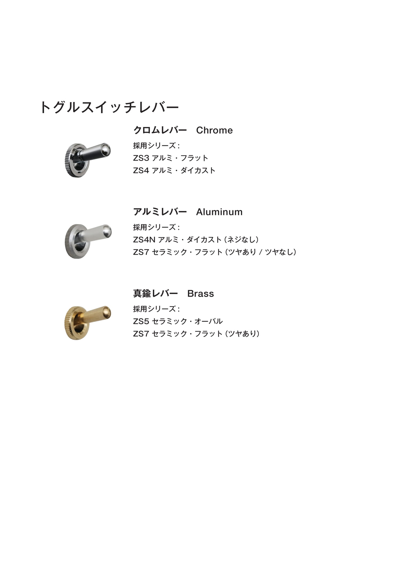 ゾルボンヌ トグルスイッチプレート スイッチレバー 素材(35ページ目)