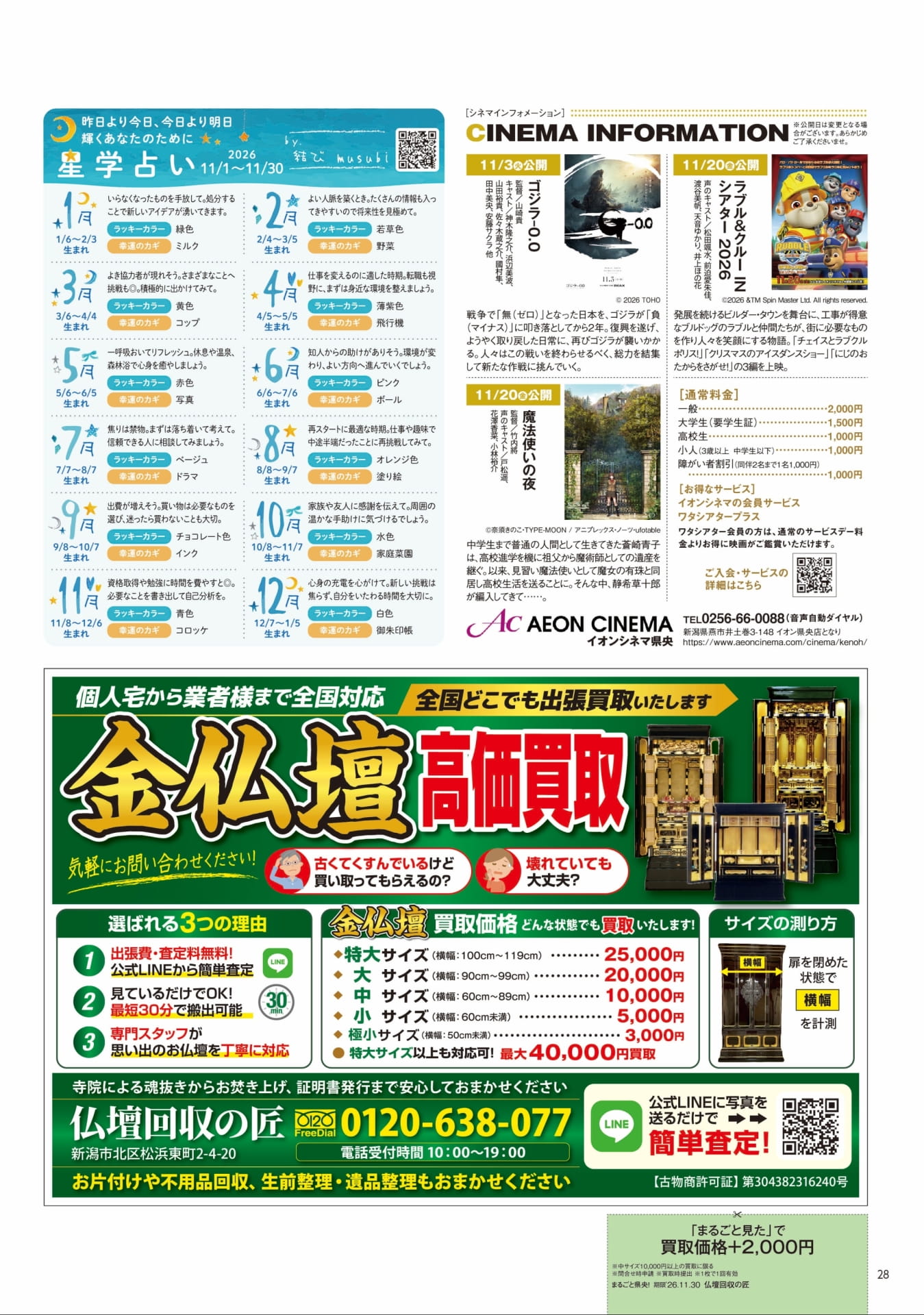 星学占い（28ページ目）