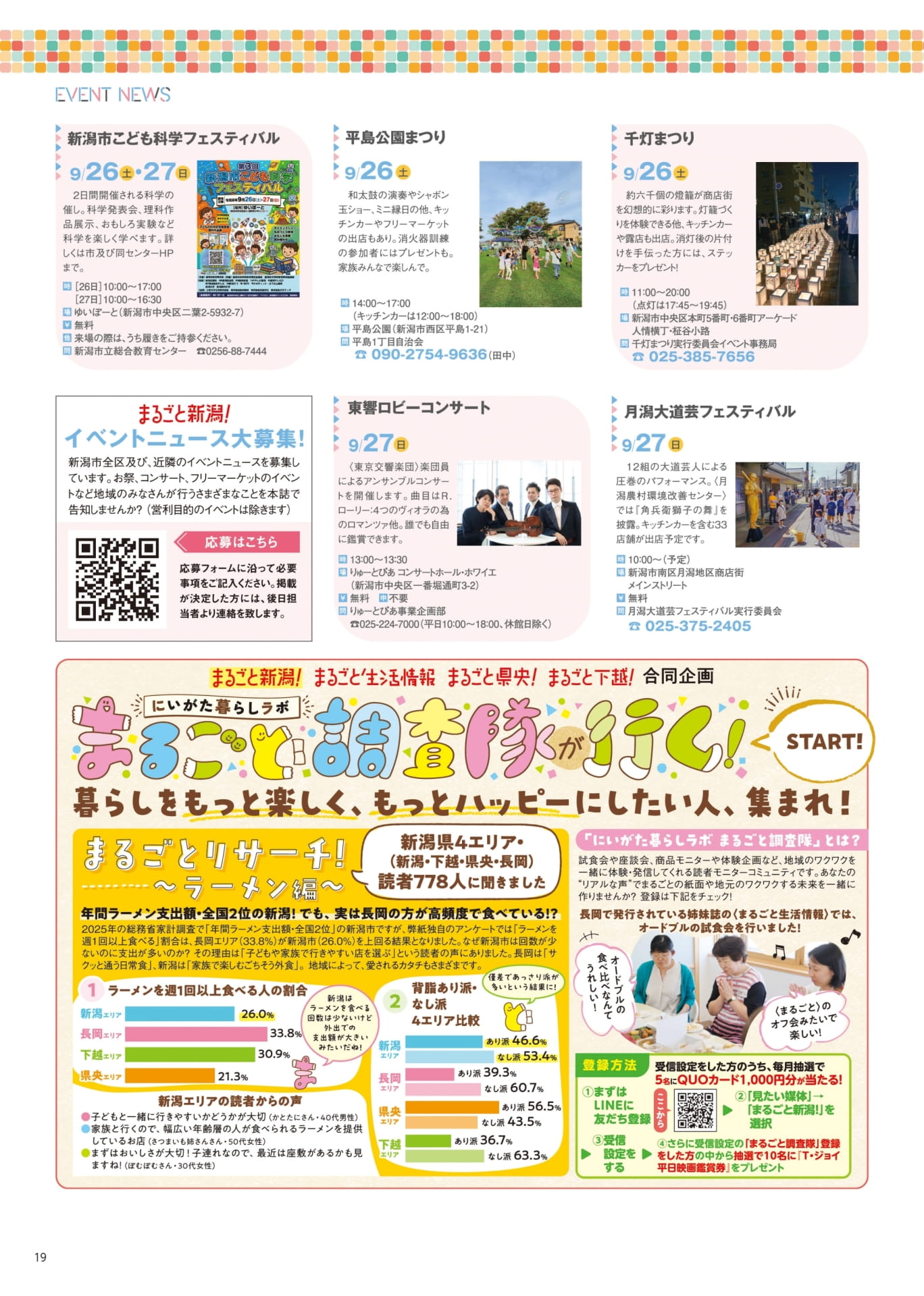今月のお出かけ情報（19ページ目）