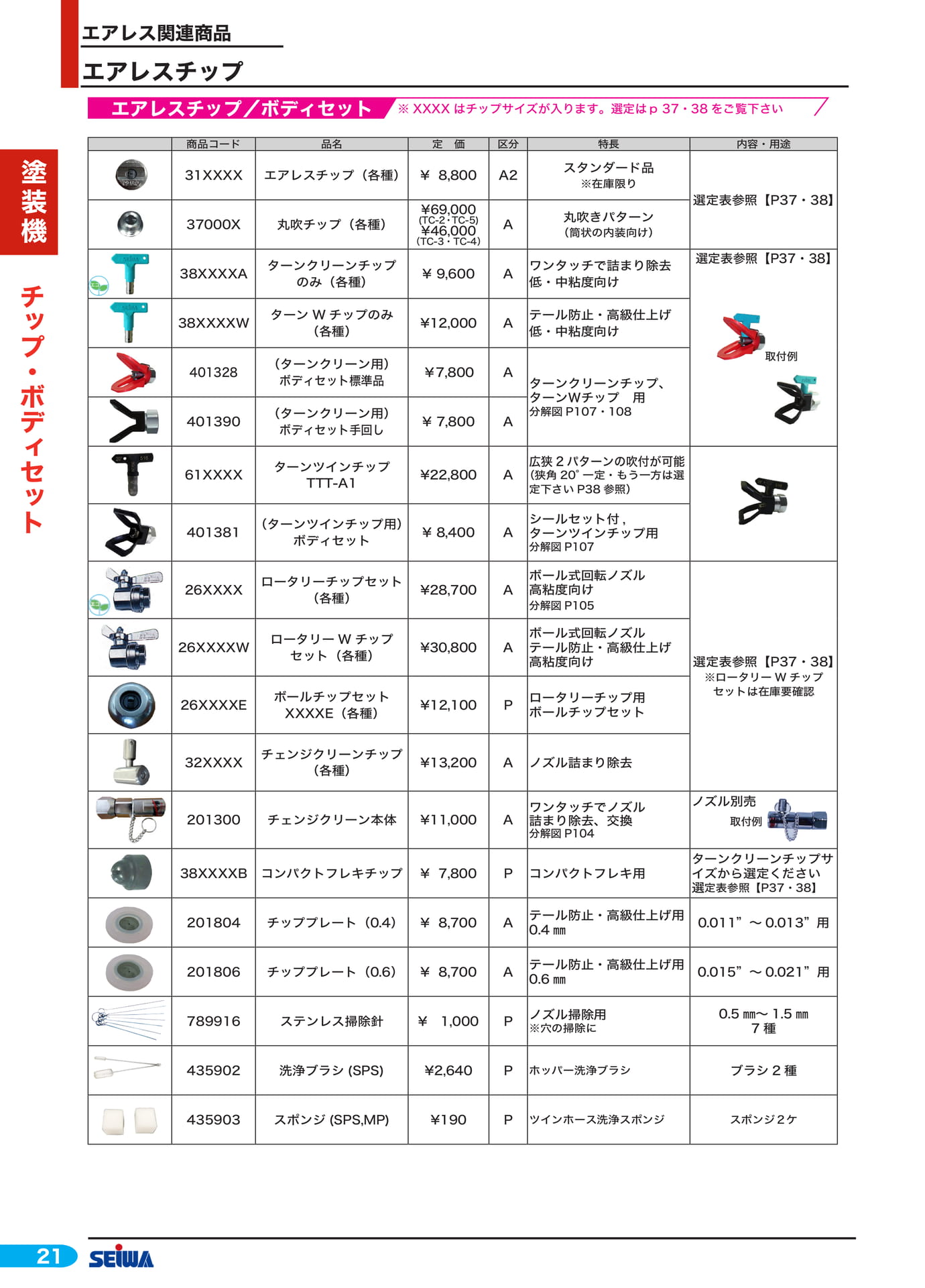 エアレスチップ・ボディセット(42ページ目)