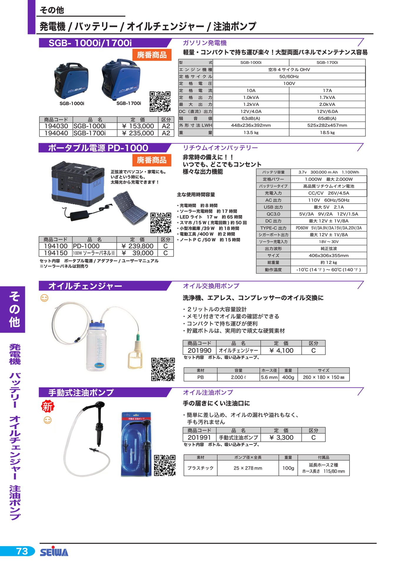 発電機・ポータブル電源(94ページ目)