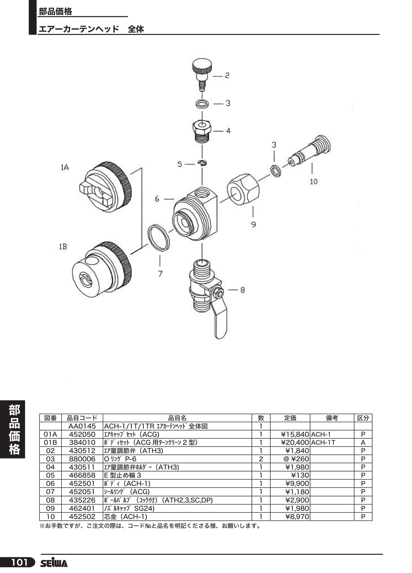 エアーカーテンヘッド全体(122ページ目)