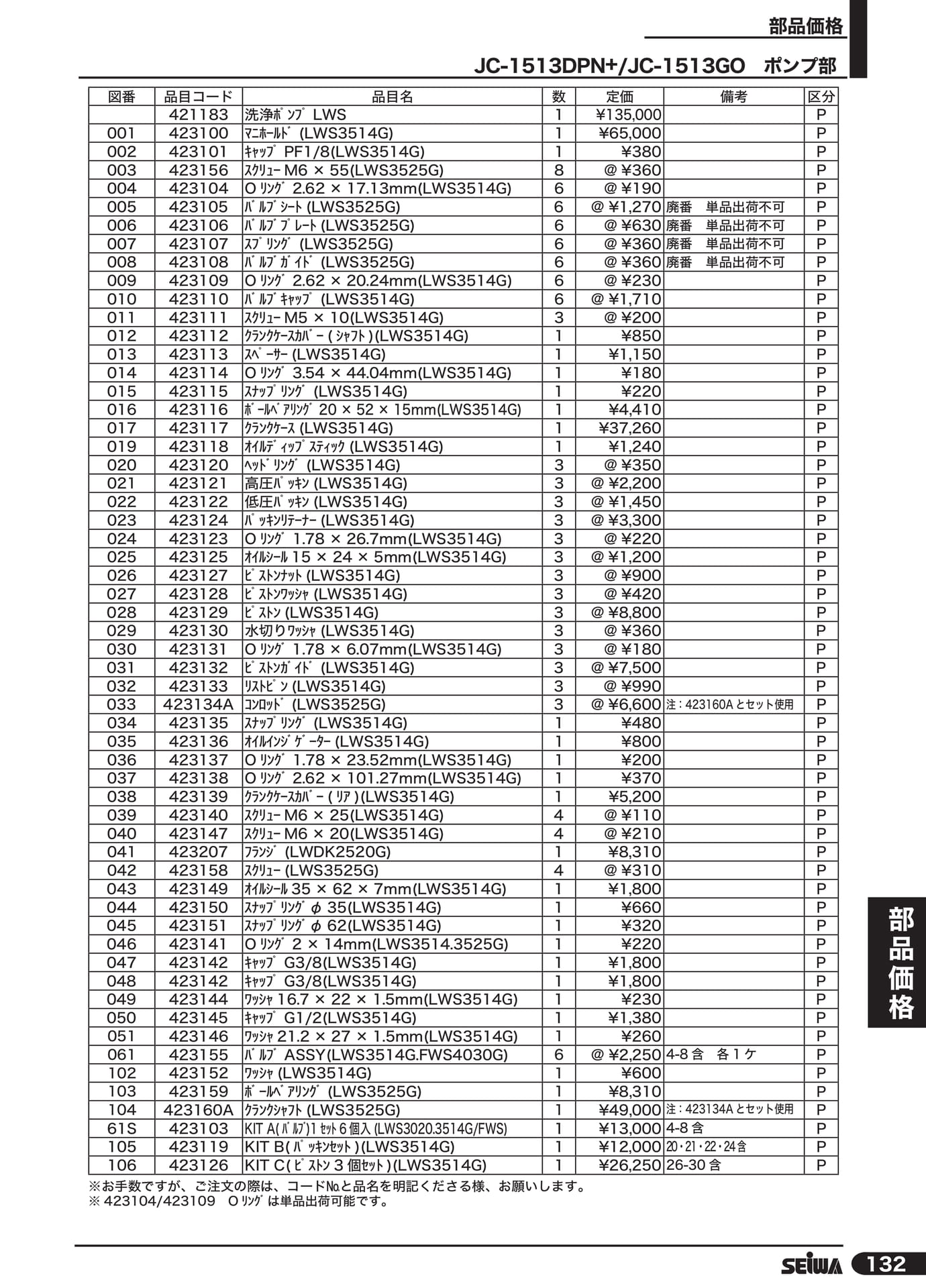 JC-1513DPN+ ポンプ部(153ページ目)