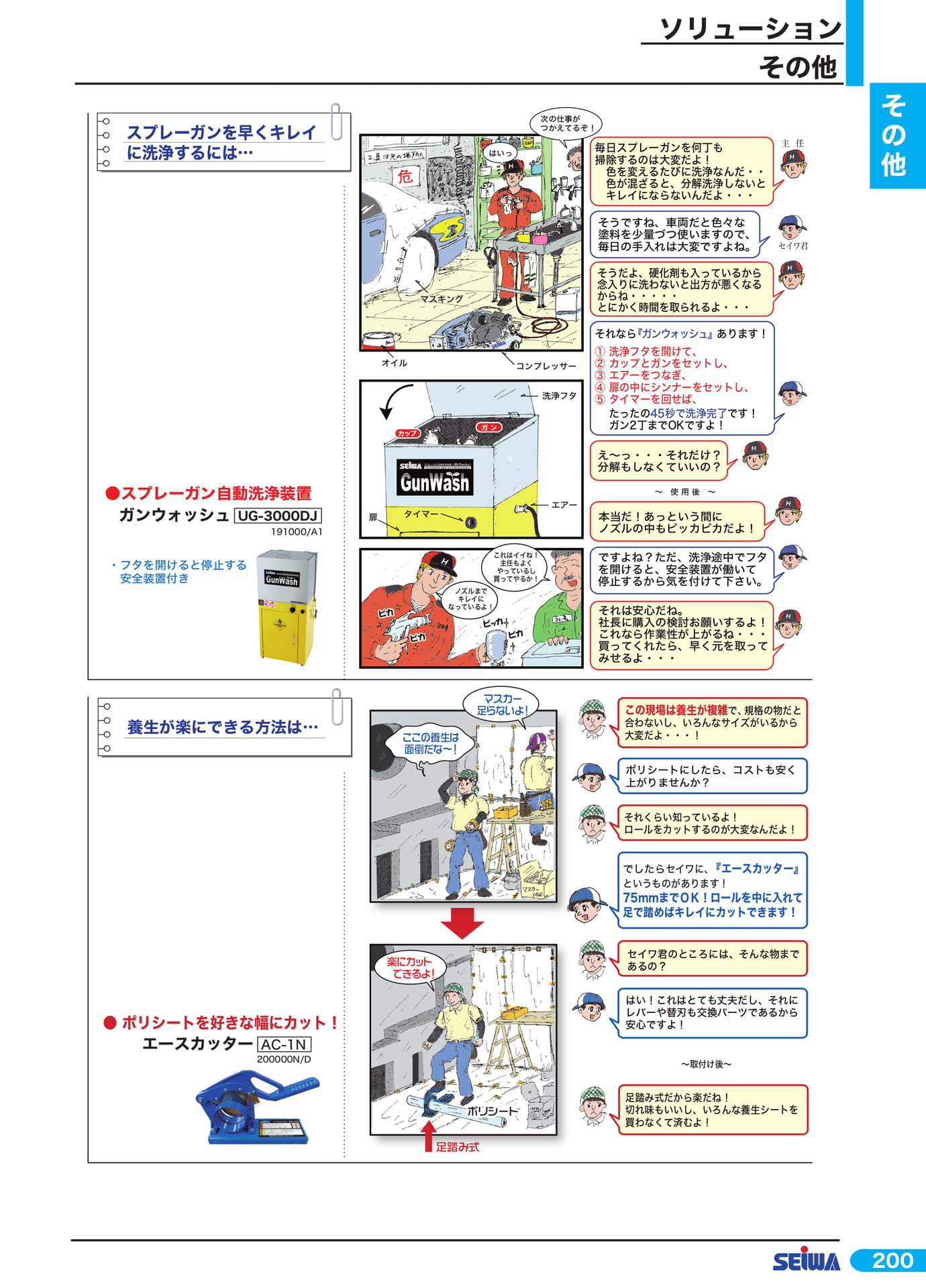 スプレーガン自動洗浄装置ガンウォッシュ(221ページ目)