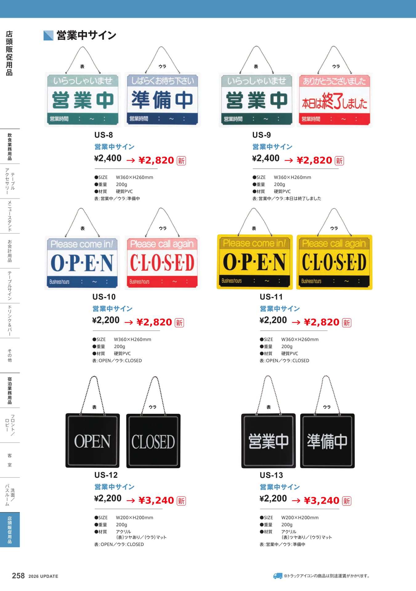 営業中サイン(258ページ目)