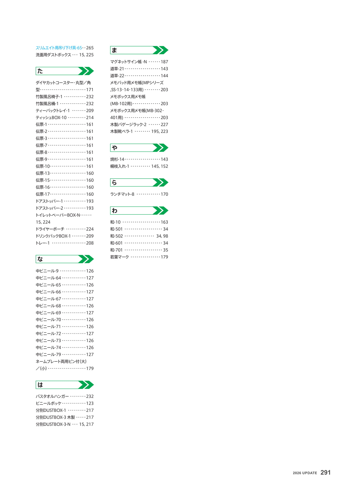 索引(291ページ目)