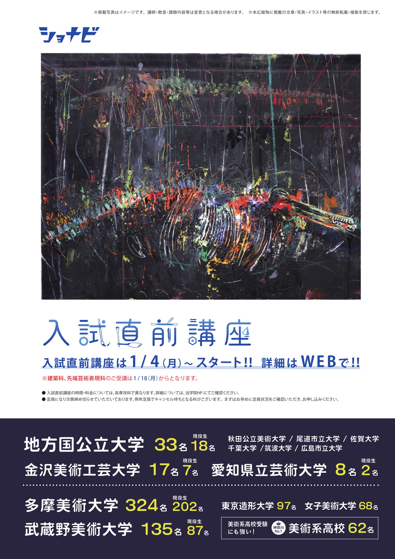 入試直前講座・合格実績（3ページ目）