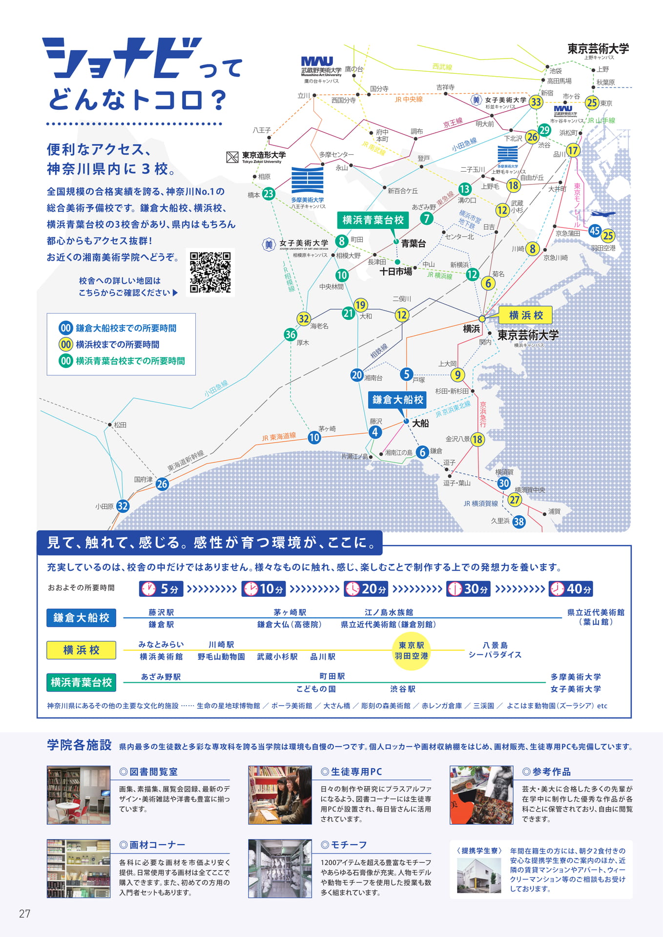 校舎アクセス・周辺環境（28ページ目）