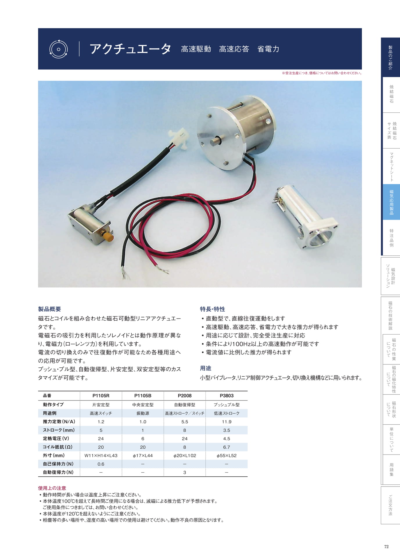 P.72　アクチュエータ（73ページ目）