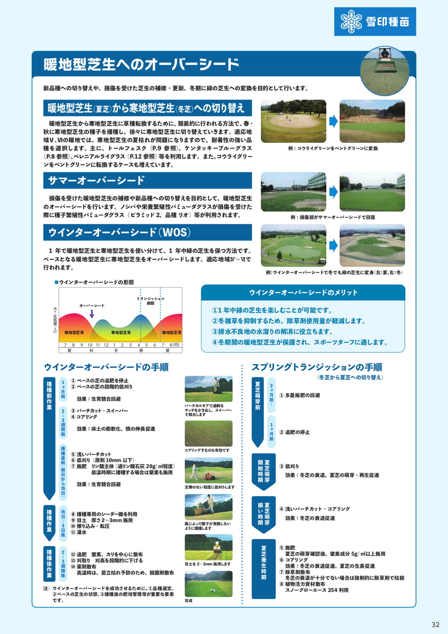 オーバーシードの種類と手順(33ページ目)