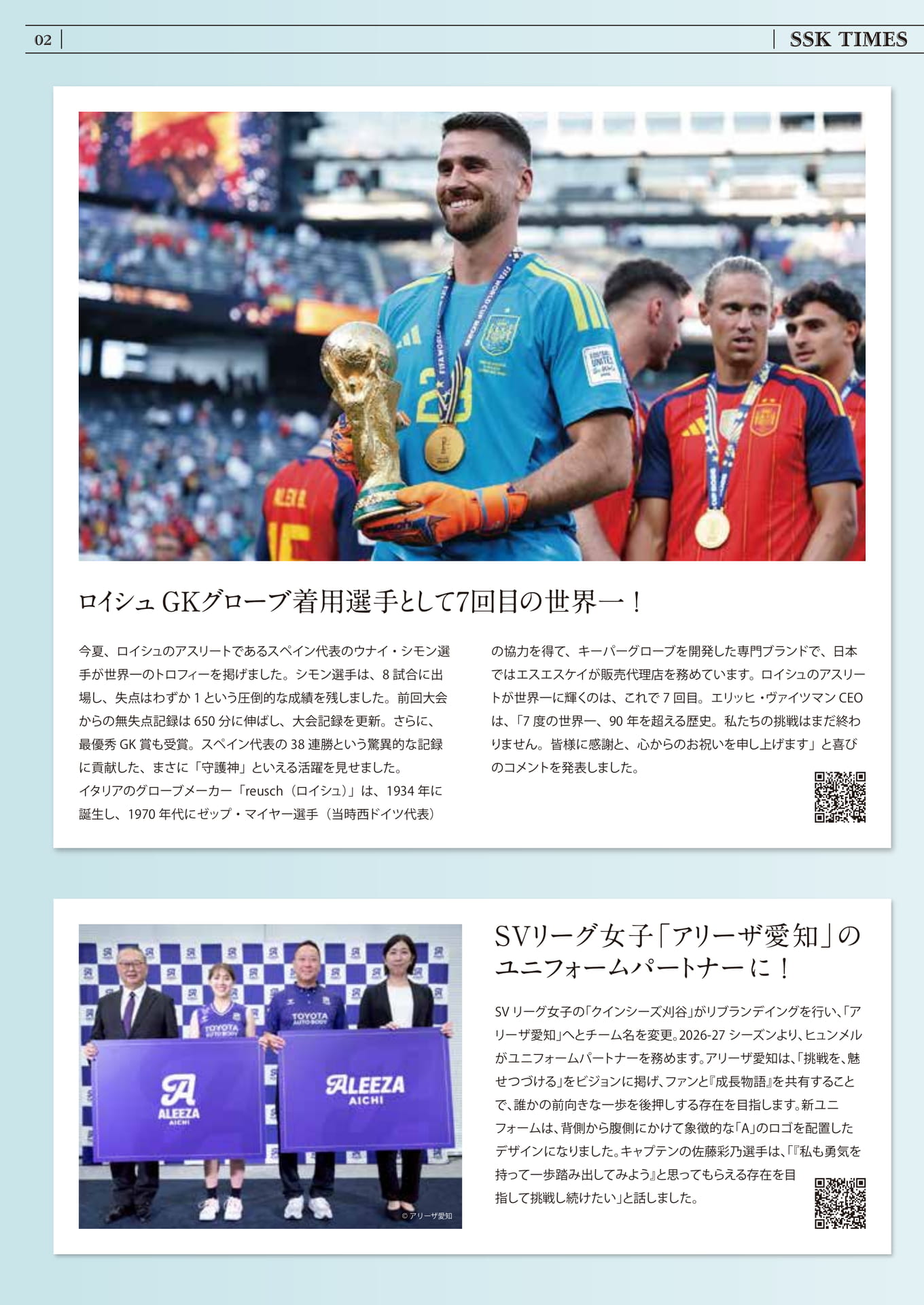 ロイシュGKグローブとアリーザ愛知(2ページ目)