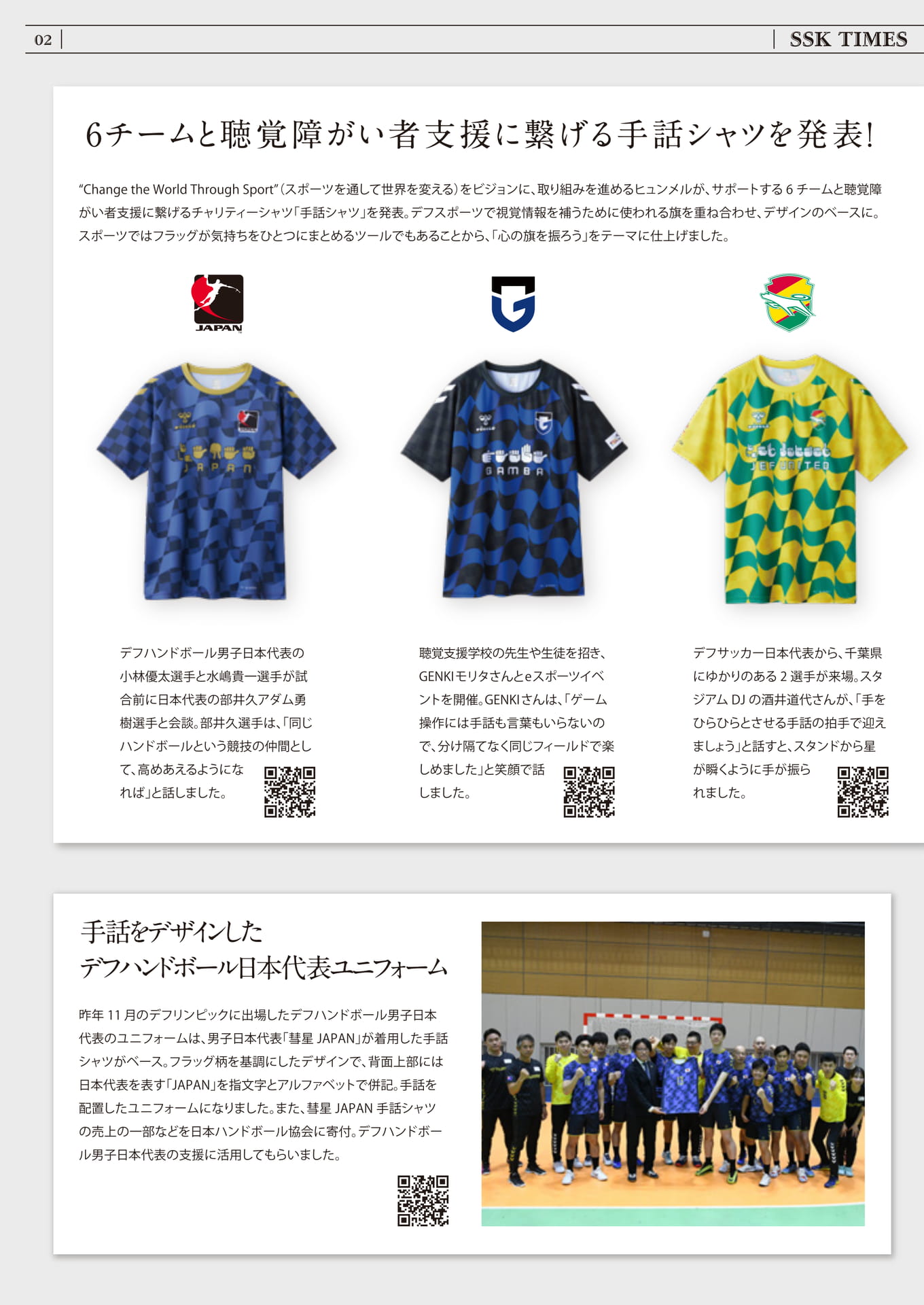 聴覚障がい者支援の手話シャツ発表(18ページ目)