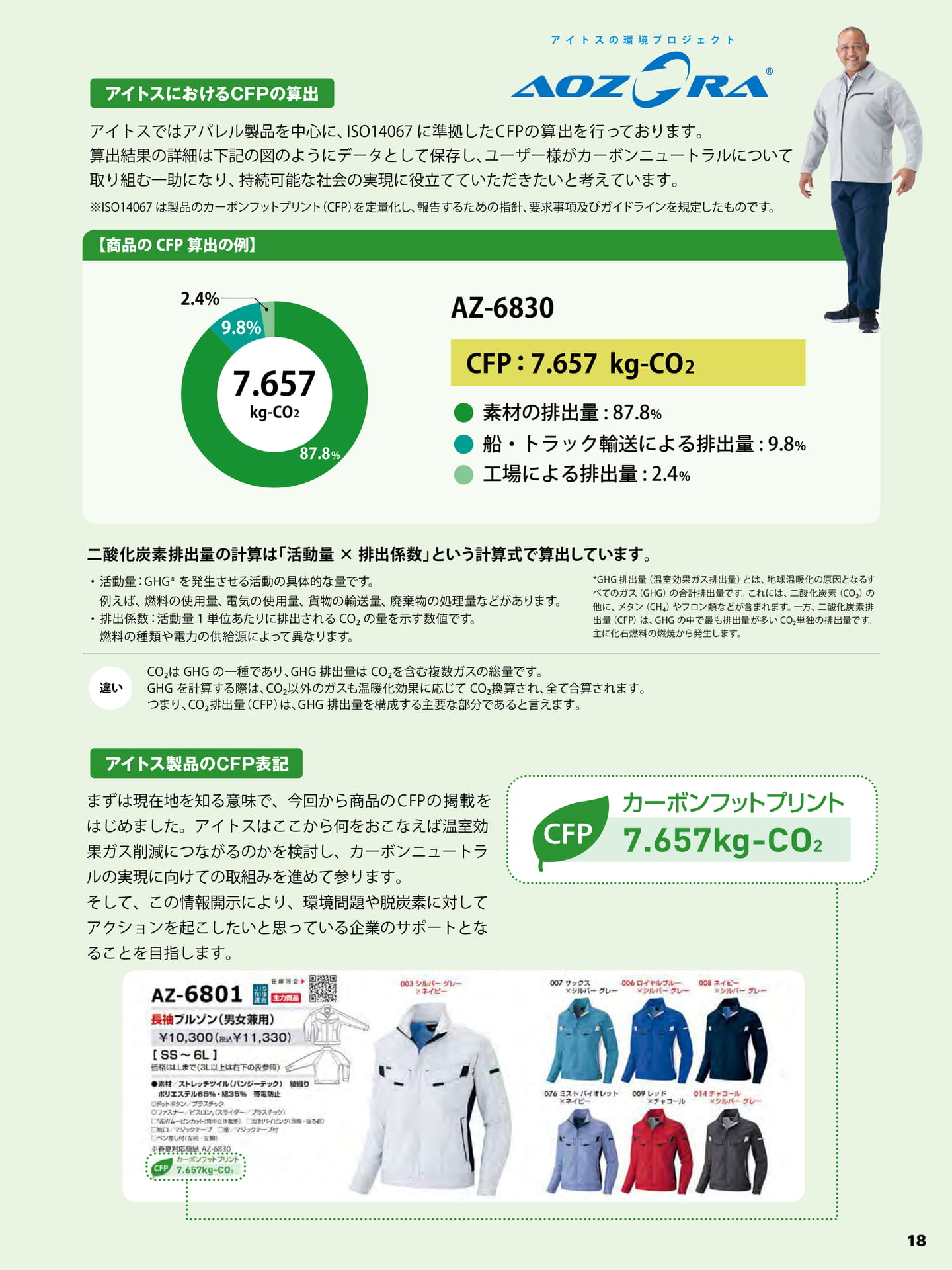 CFPの算出と製品表記(19ページ目)