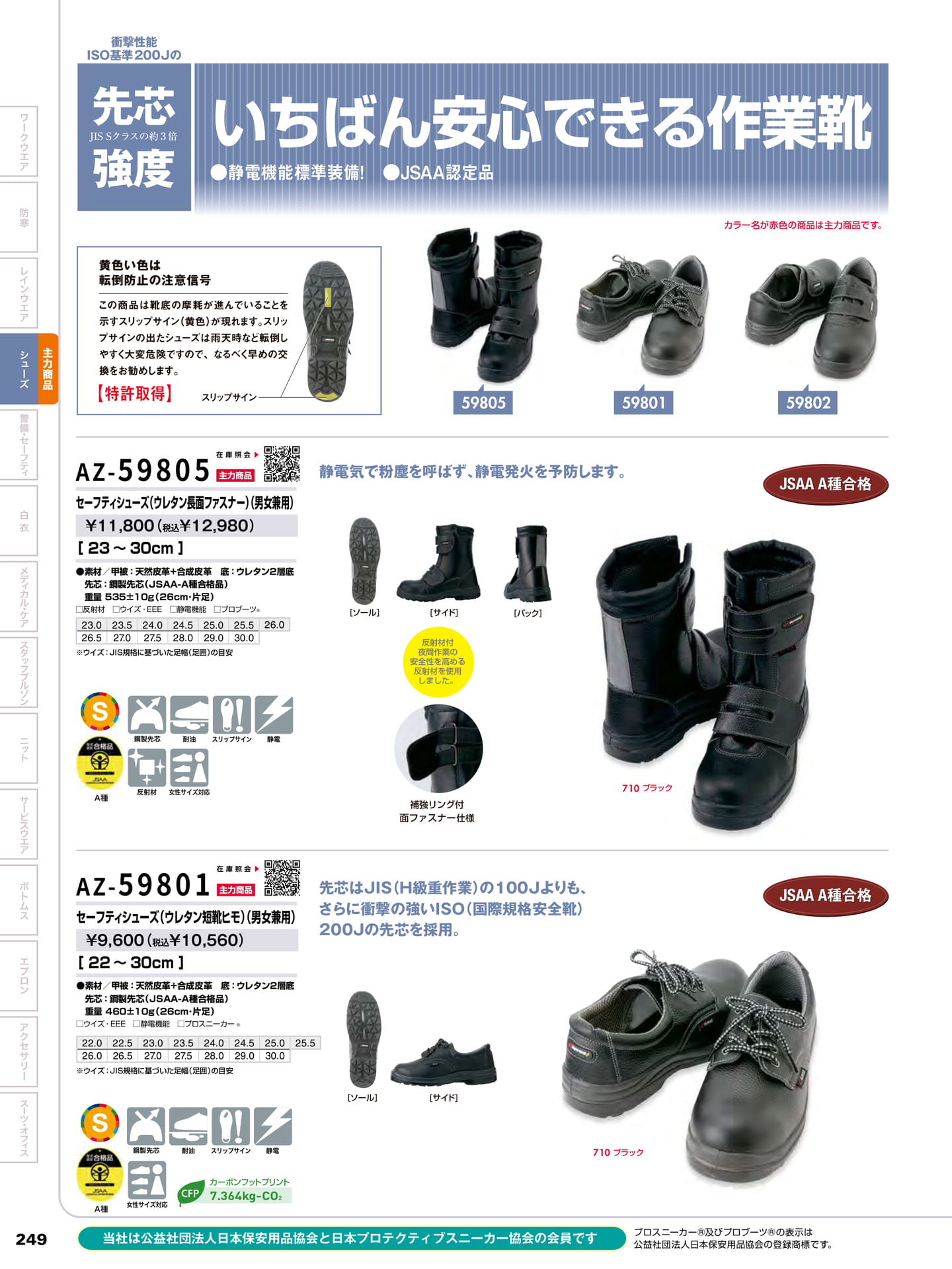 JIS規格対応セーフティシューズ(250ページ目)