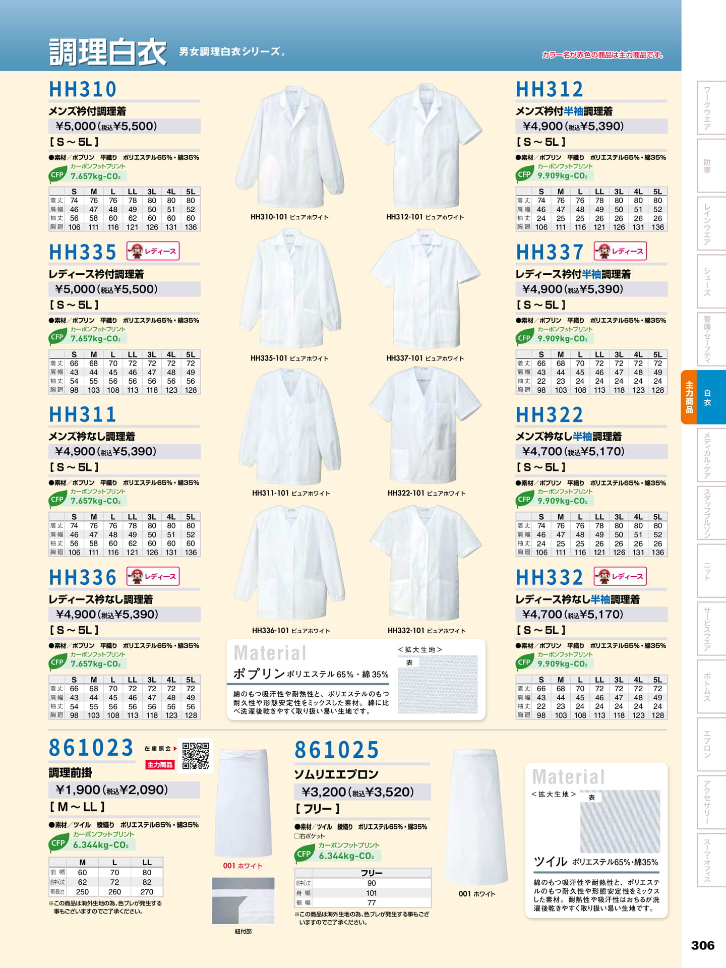 調理白衣(307ページ目)