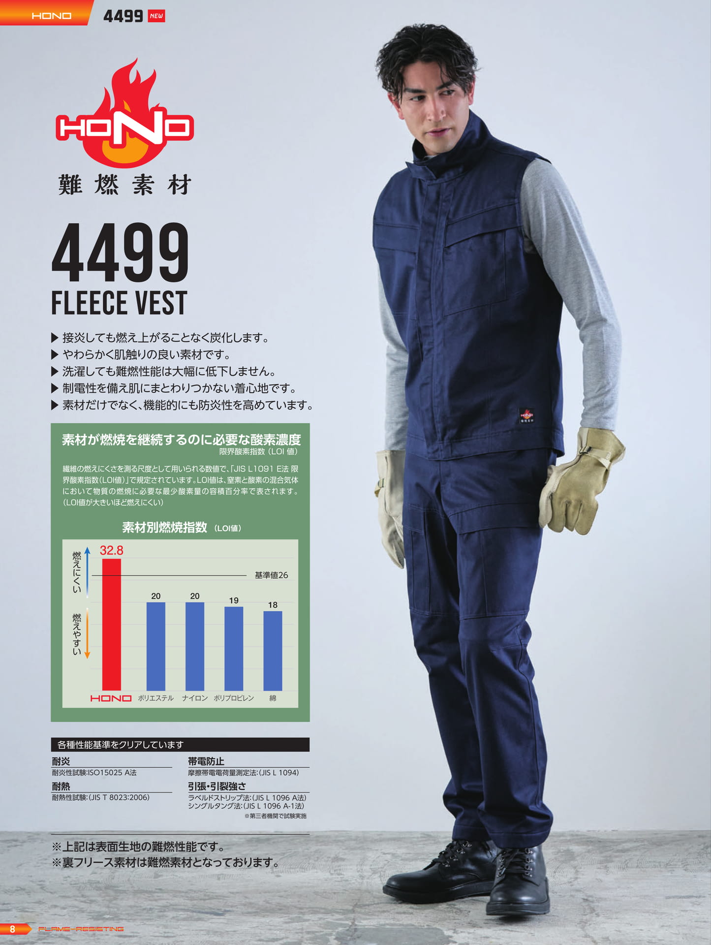 4499 難燃裏フリースベスト(10ページ目)