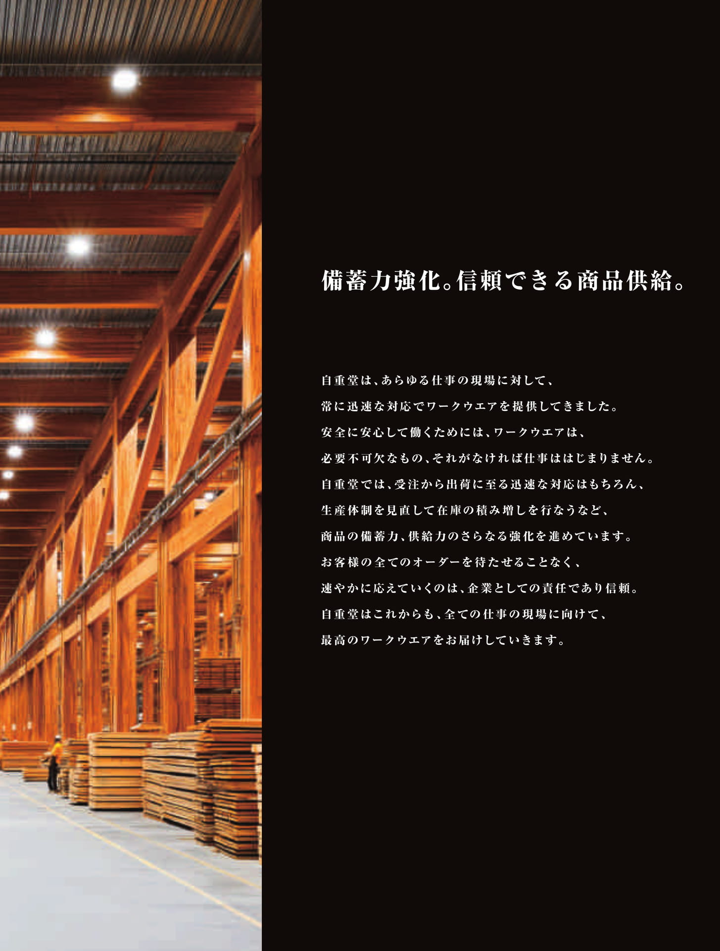 備蓄力強化と信頼できる商品供給(25ページ目)