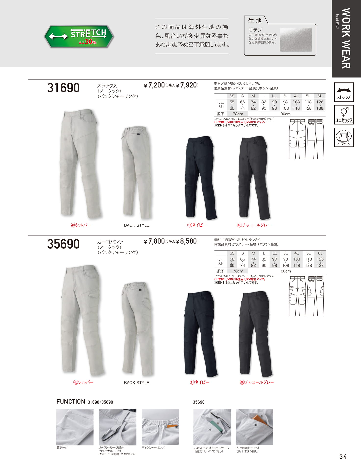 690 SERIES カーゴパンツ（35ページ目）
