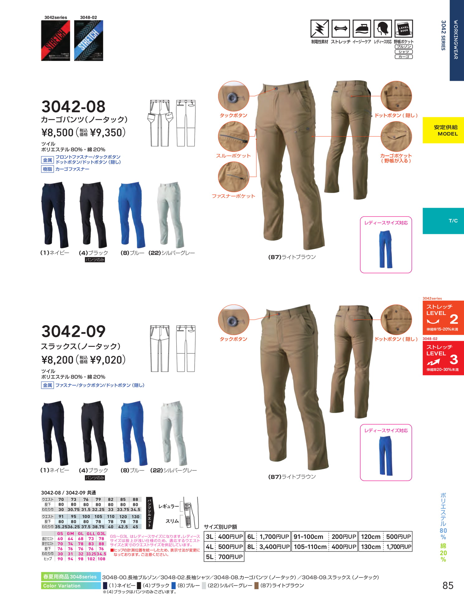 3042 SERIES パンツ(87ページ目)