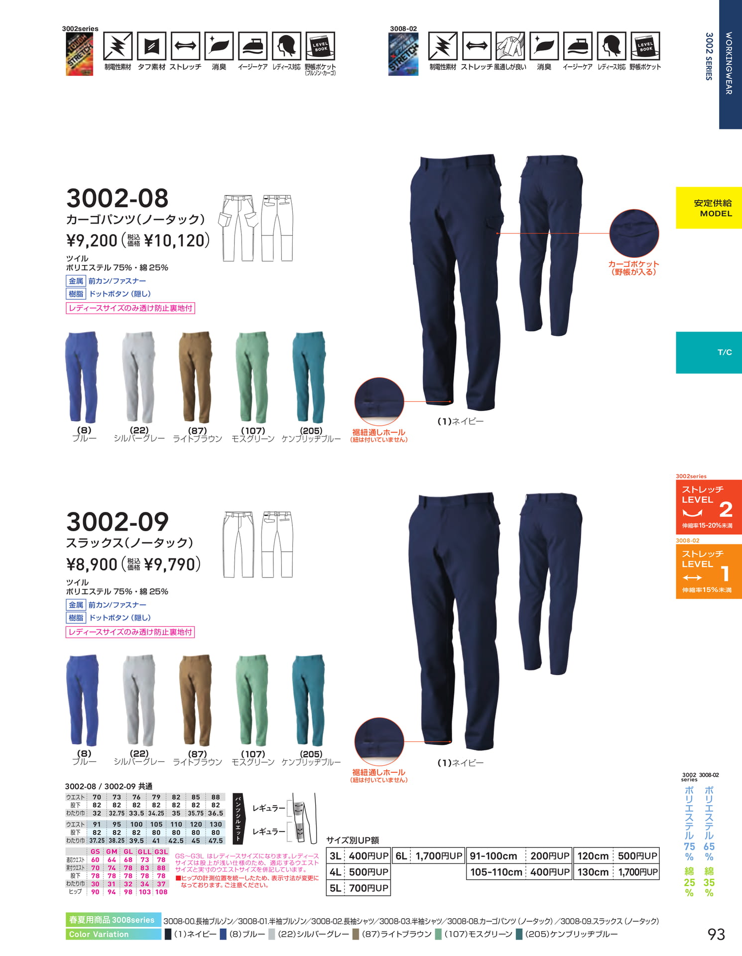 3002 SERIES パンツ(95ページ目)