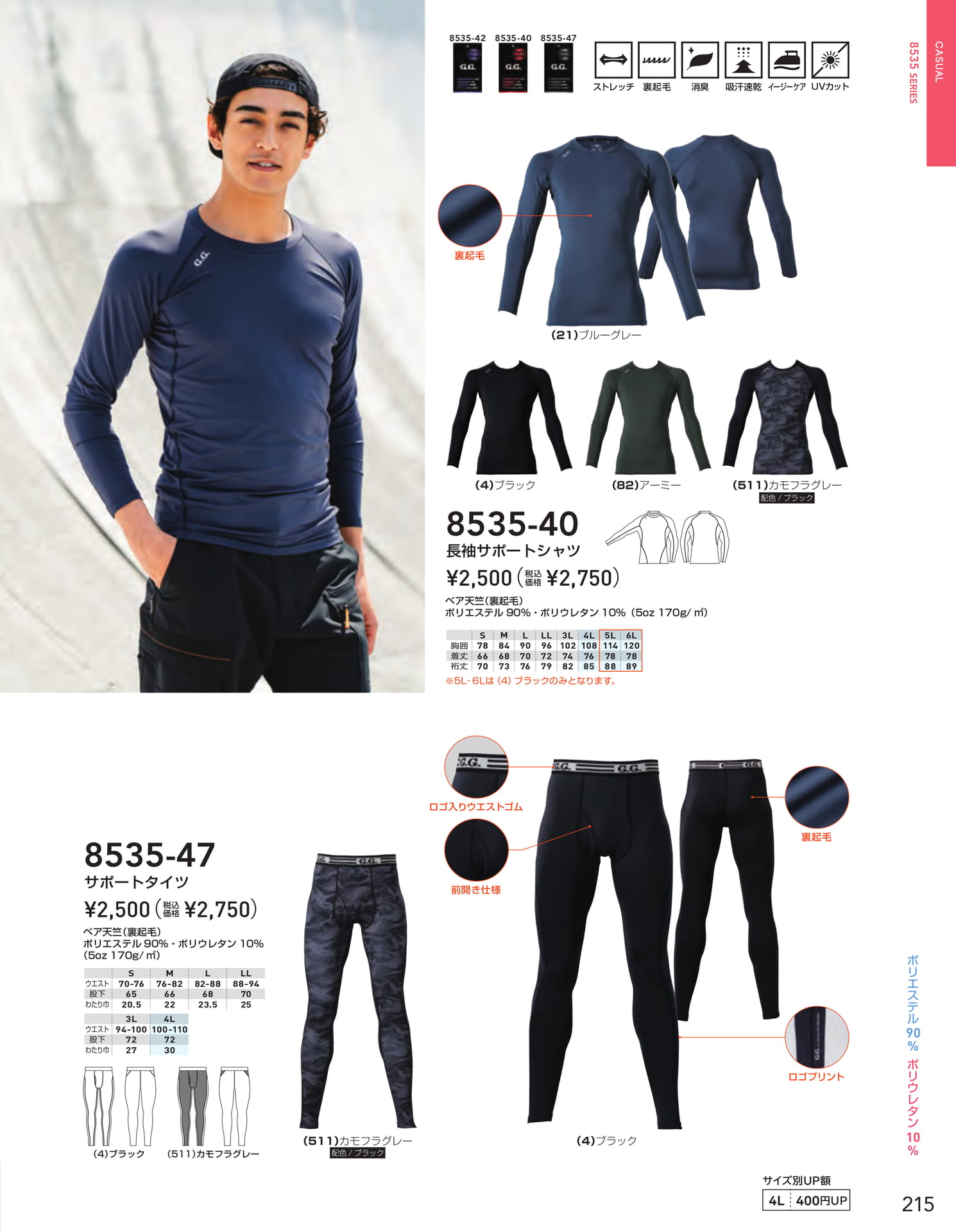 サポートタイツ・シャツ(217ページ目)