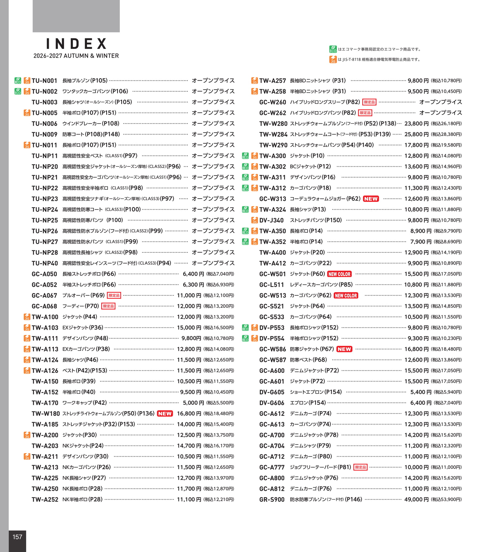 索引（158ページ目）