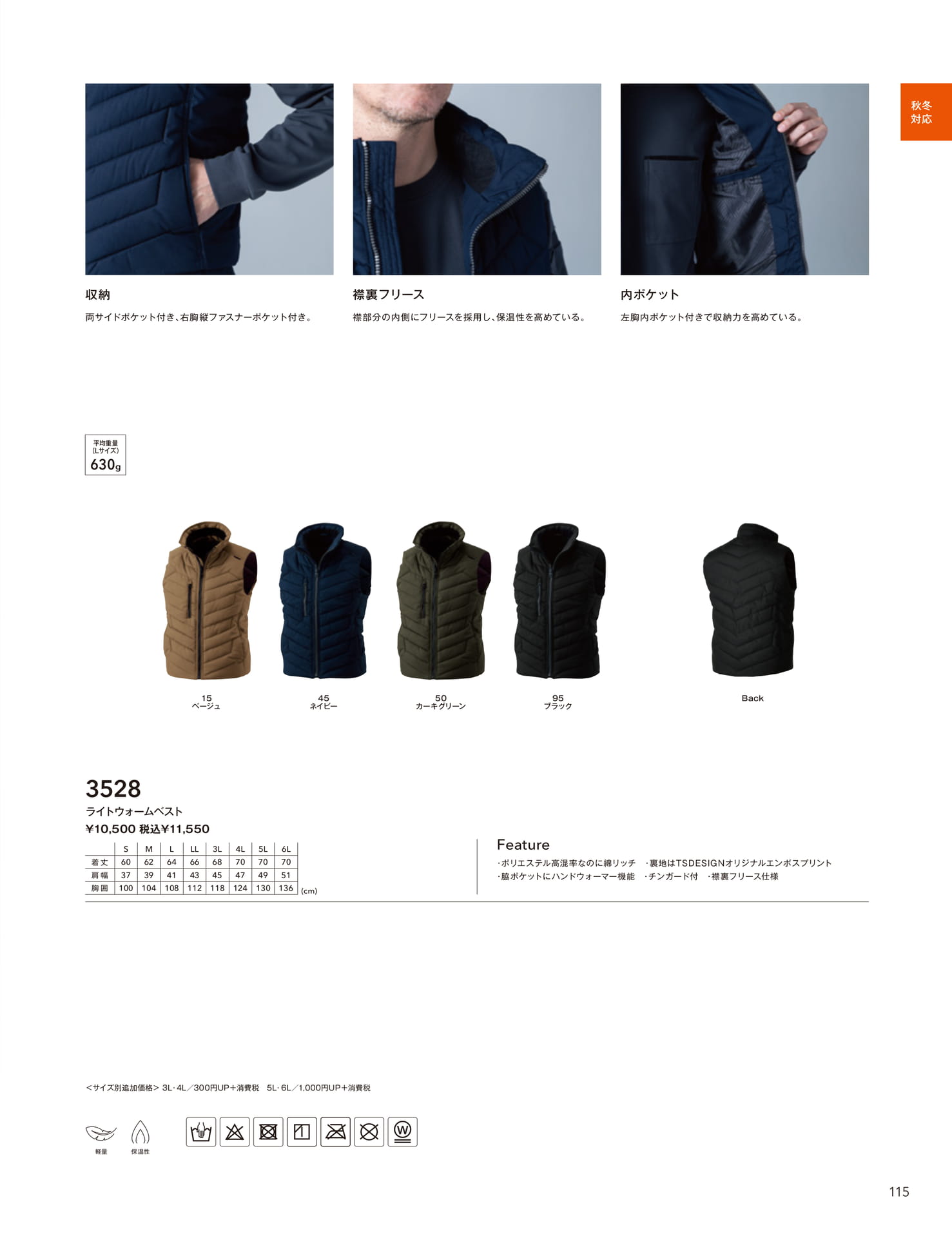 ANTISTATIC FLEECE 目次(117ページ目)