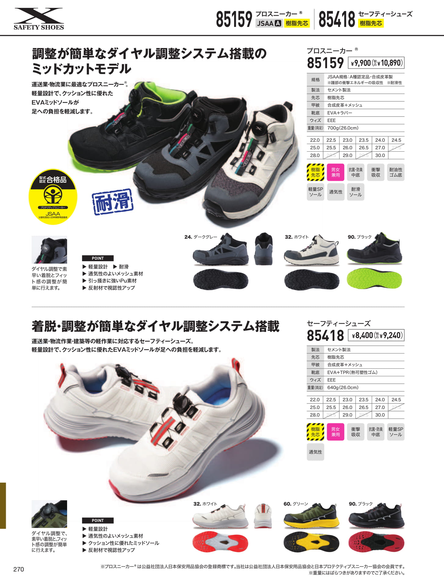 プロスニーカー(ダイヤル調整)（270ページ目）