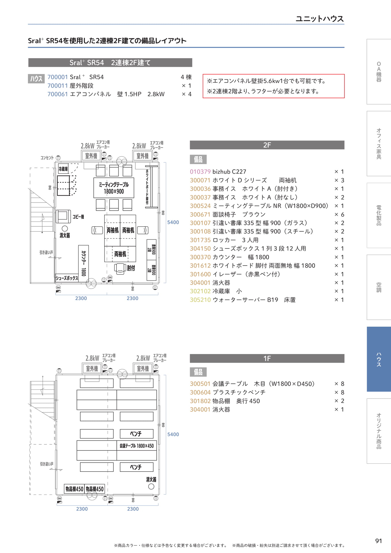Sral⁺ 2連棟2階建てレイアウト(91ページ目)