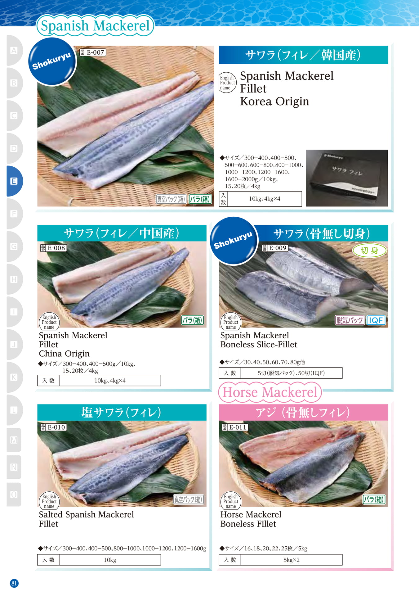 Blue-backed Fish Spanish Mackerel(72ページ目)
