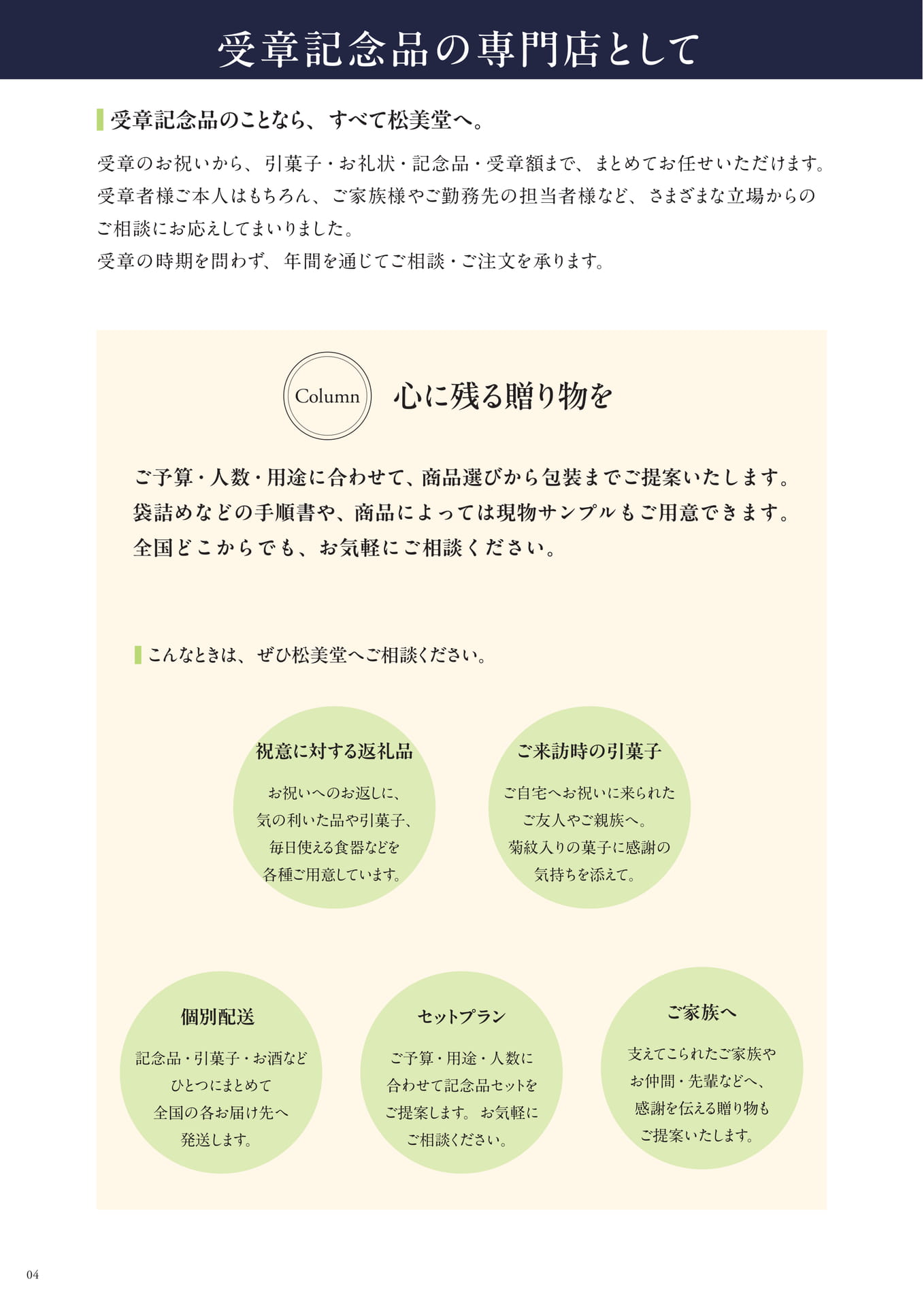 受章記念品のご相談(6ページ目)