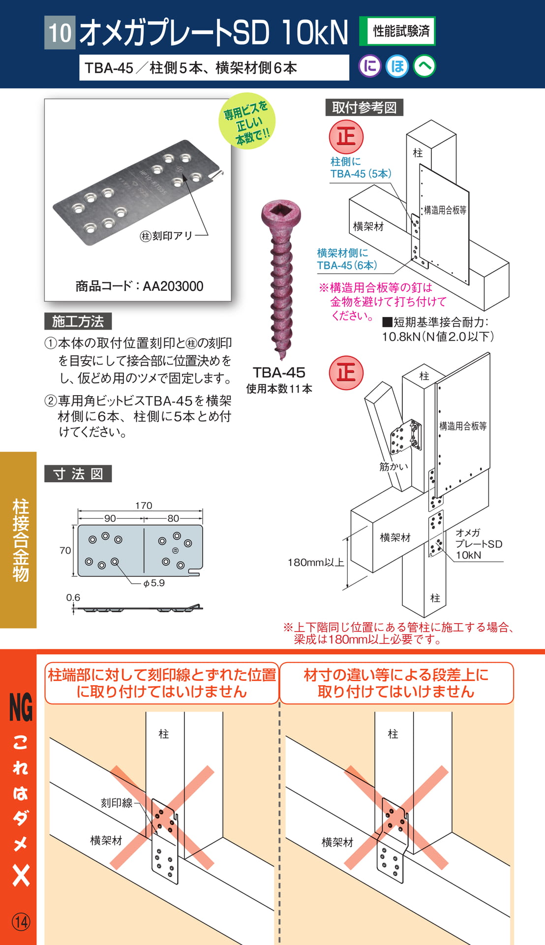 オメガプレート SD 10kN（16ページ目）