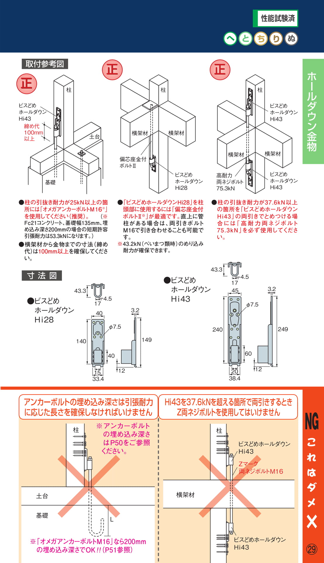 ビスどめホールダウン Hi 詳細（31ページ目）