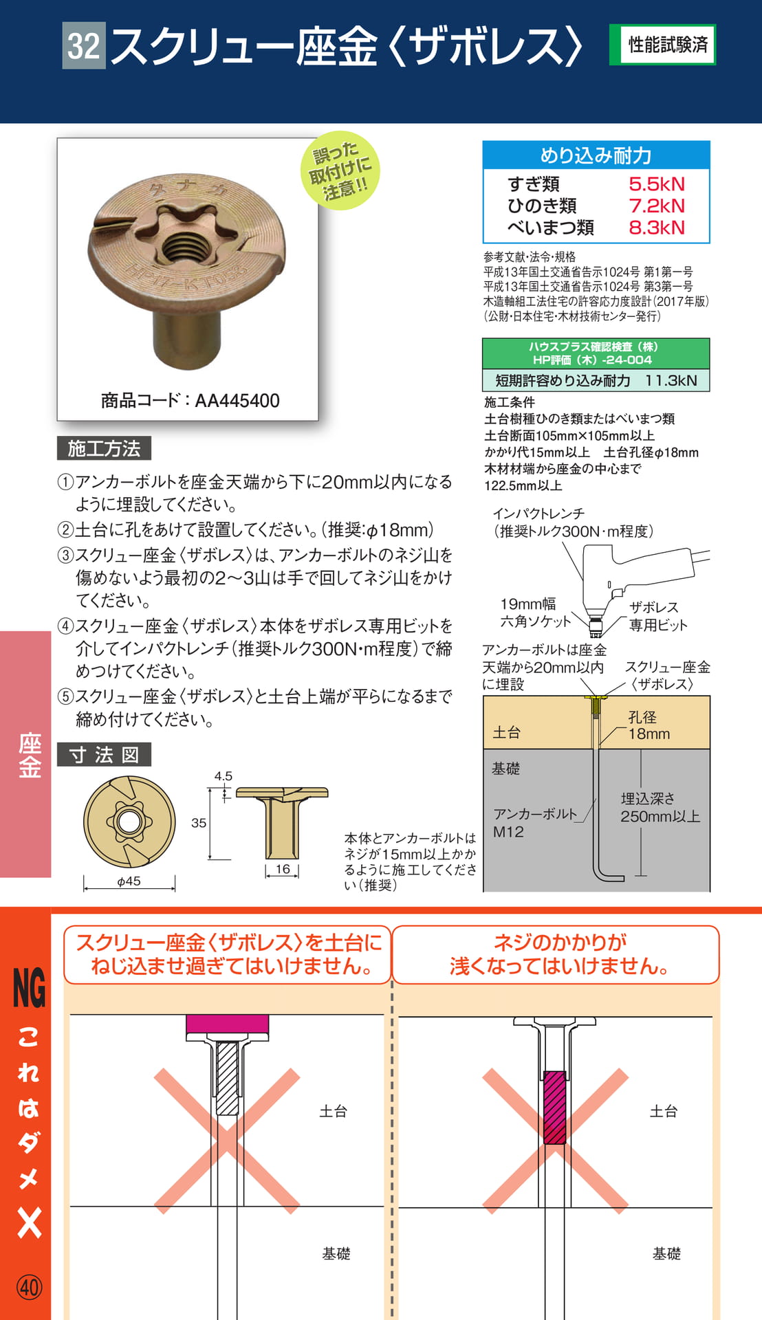 スクリュー座金〈ザボレス〉（42ページ目）