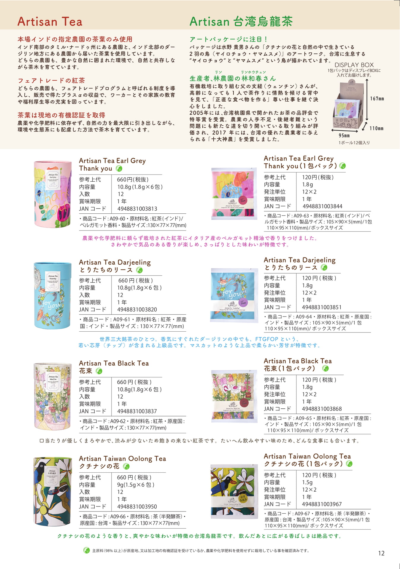 Page 12　Artisan Tea（13ページ目）