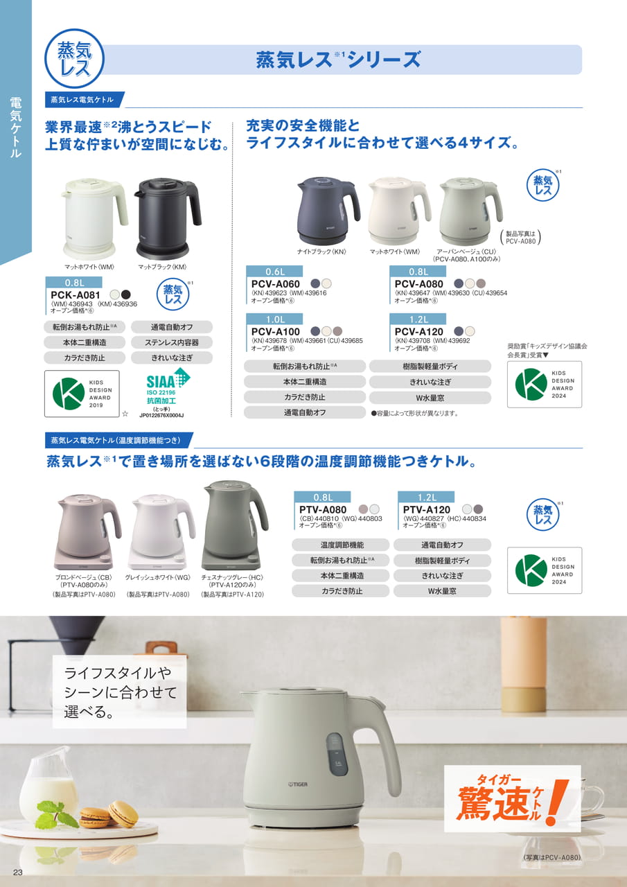 蒸気レス電気ケトル(24ページ目)