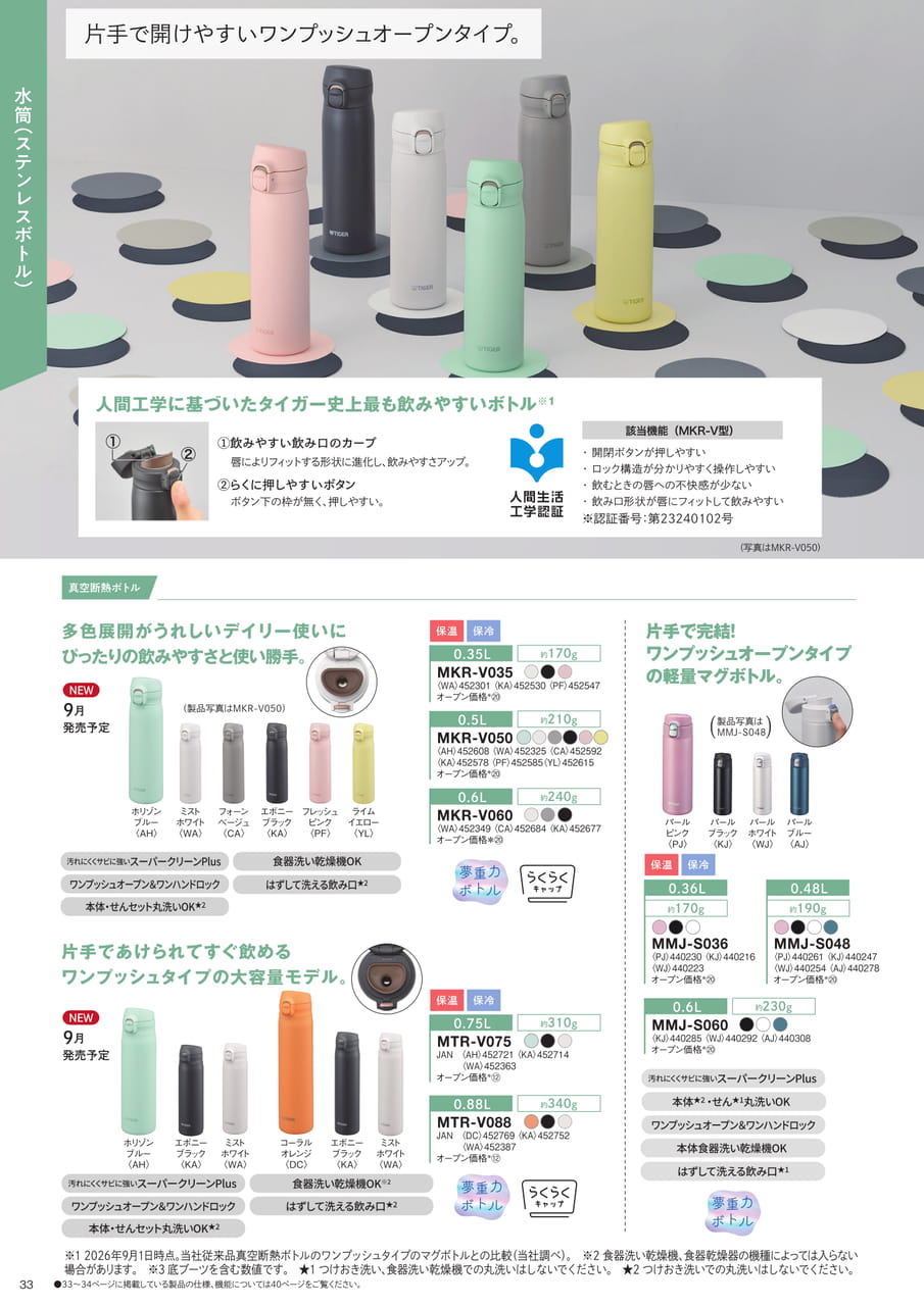 ワンプッシュオープンタイプ(34ページ目)