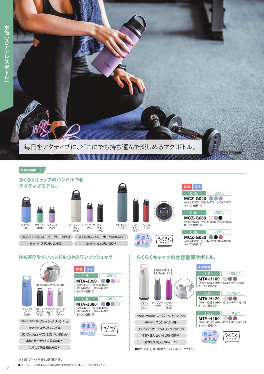 アクティブモデル・保冷専用ボトル(36ページ目)