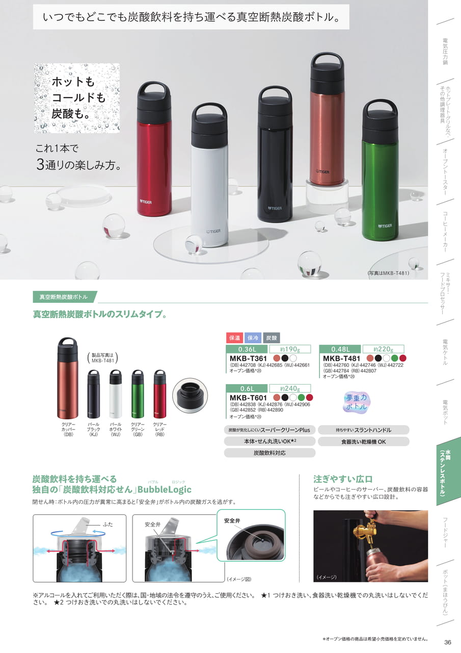 真空断熱炭酸ボトル(37ページ目)