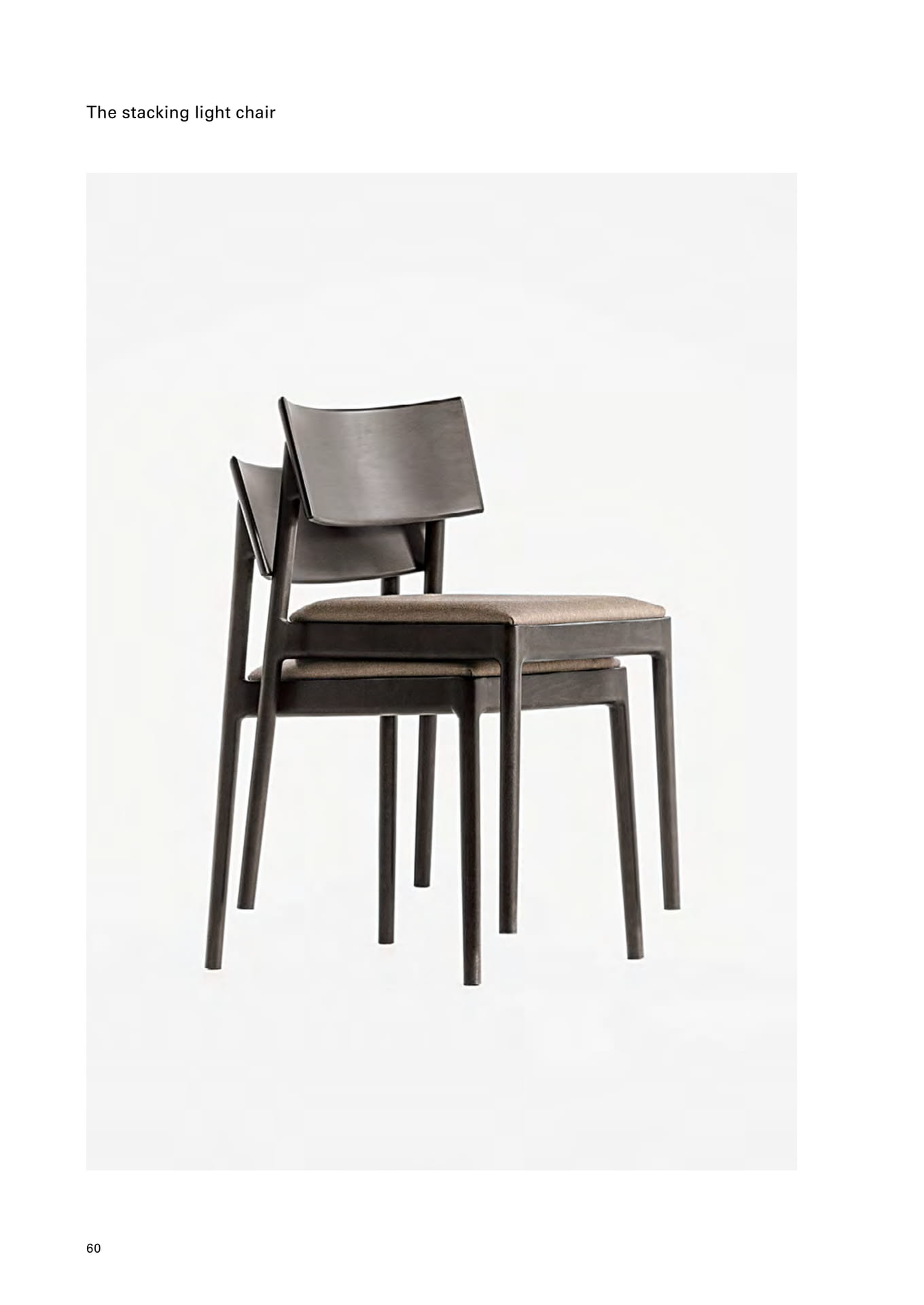 The stacking light chair（62ページ目）