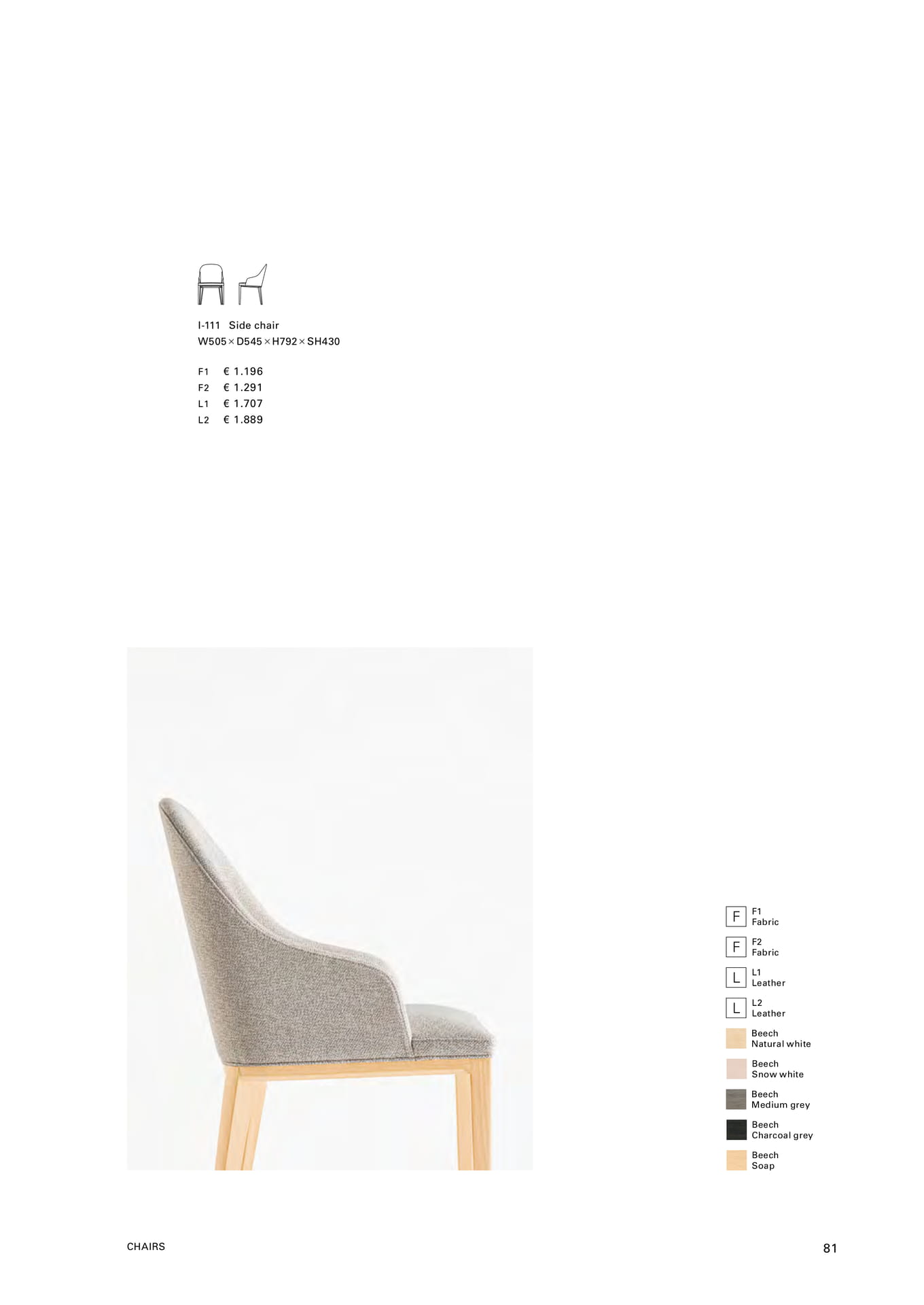 I-111 Side chair（83ページ目）